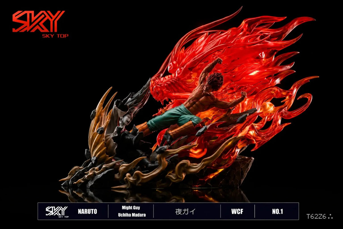 Might guy vs Madara LED statue