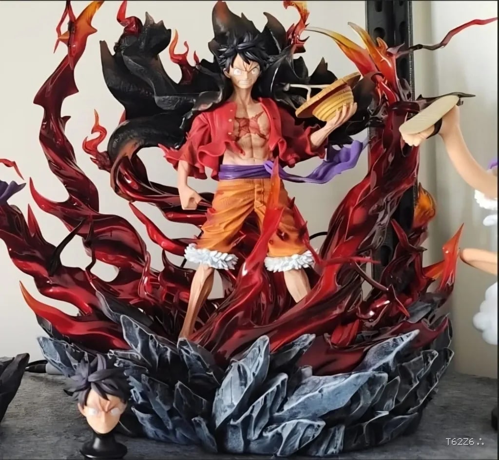 Monkey D. Luffy Flame Diorama Statue – 40cm Collector Pre-Order Edition