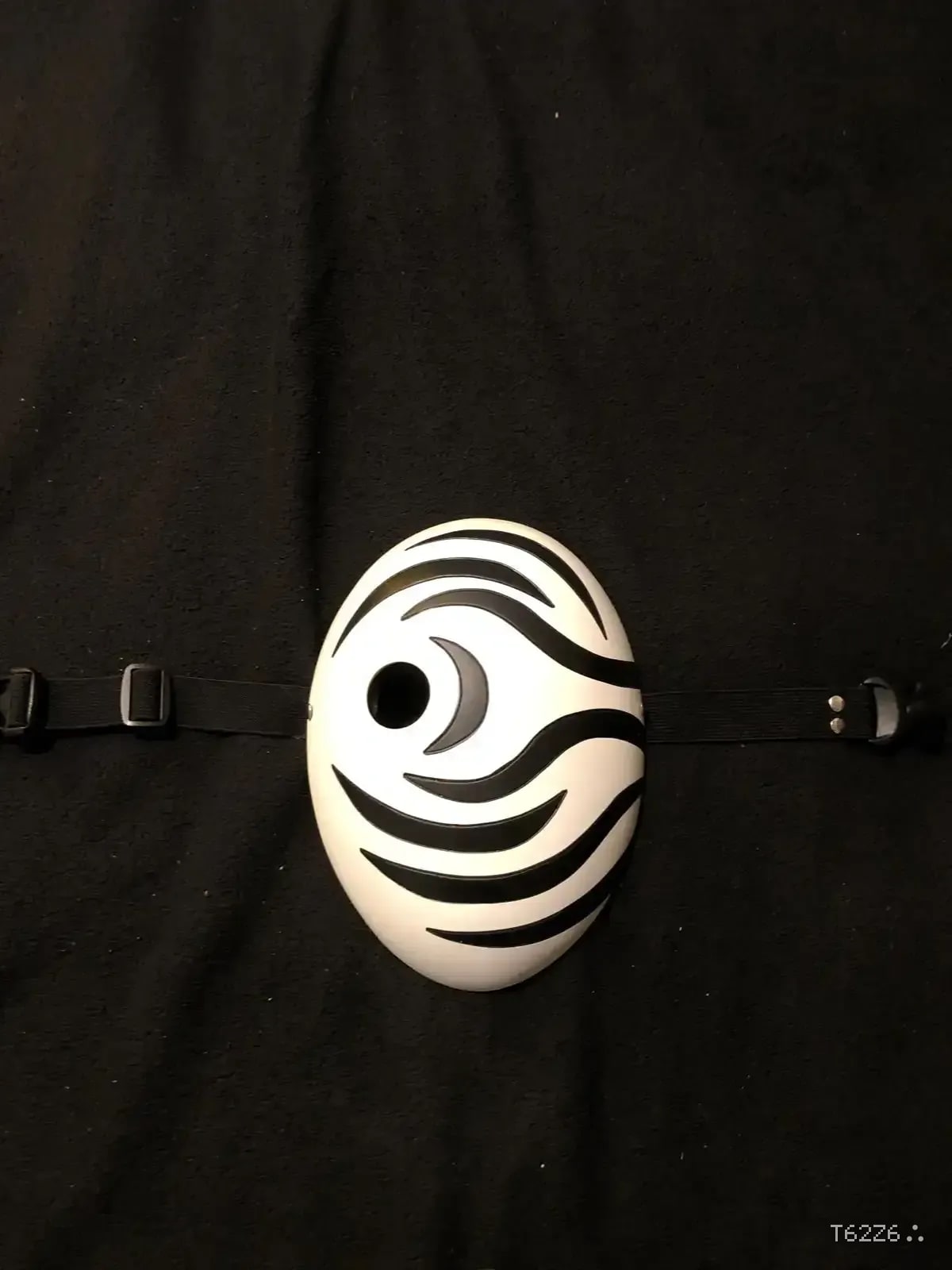 3D Printed White Striped Mask