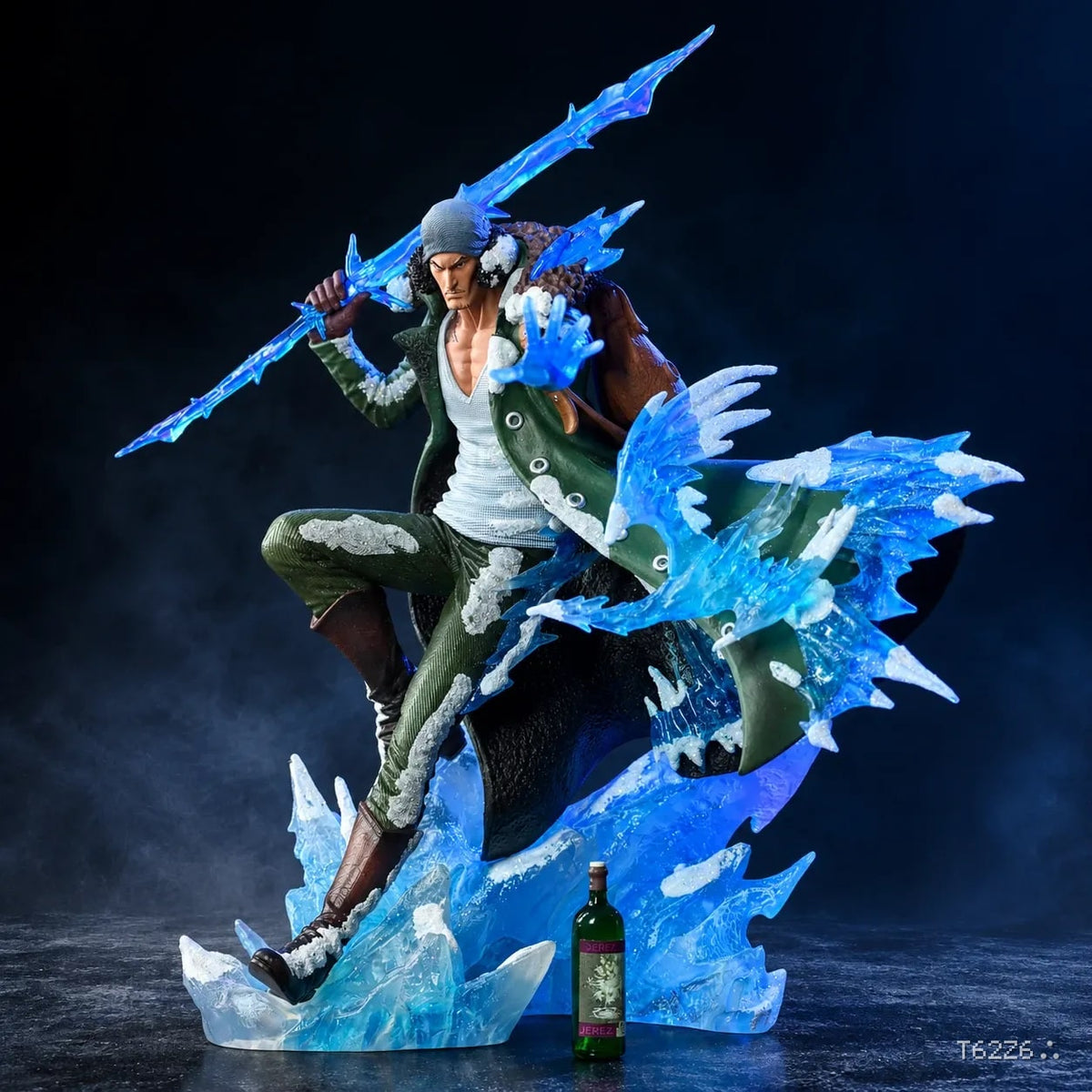 Aokiji Kuzan Dual Head LED Statue – One Piece Ice Effect Premium Anime Figure