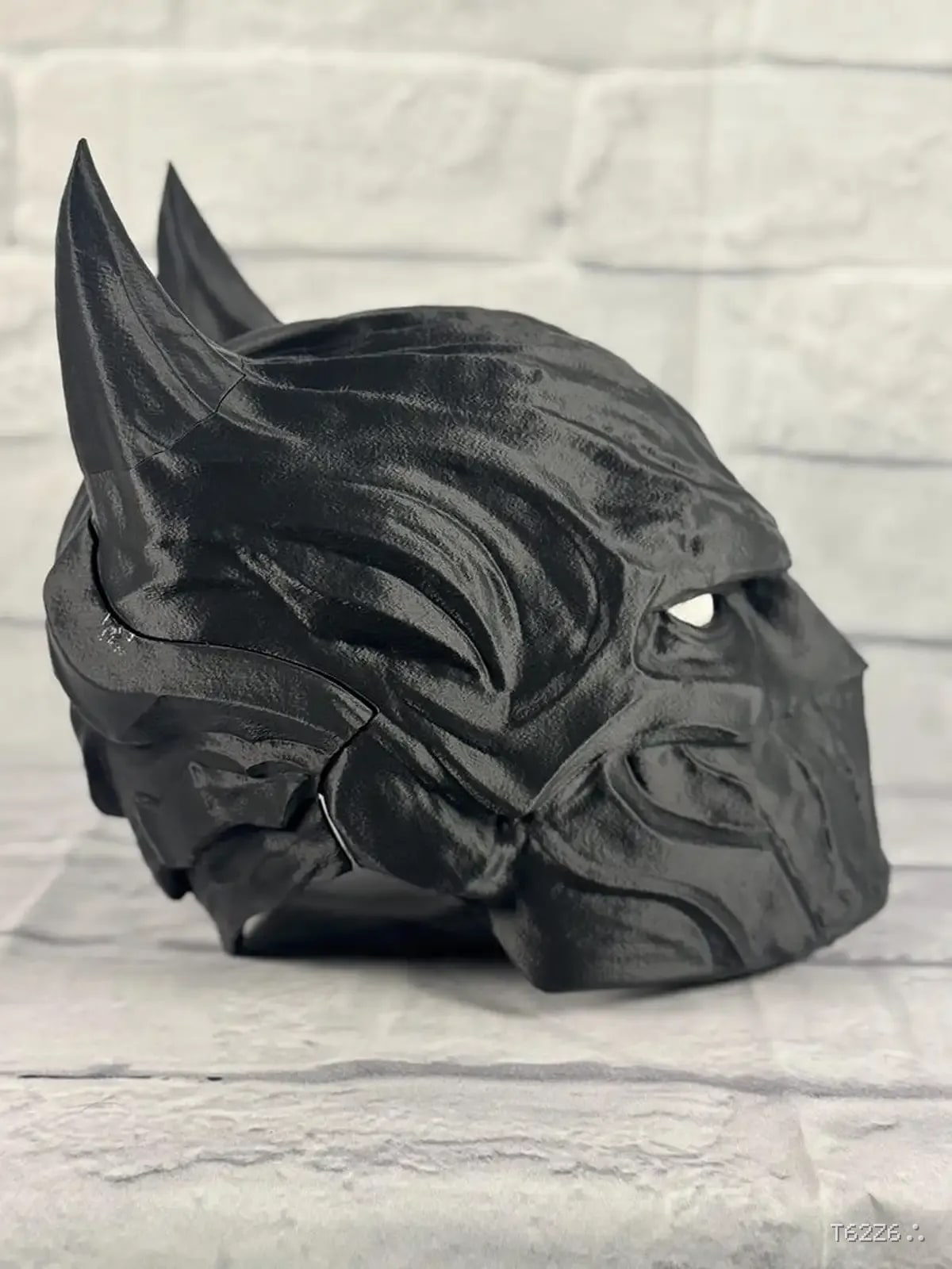 Black Bat Knight Mask (Full Headpiece)