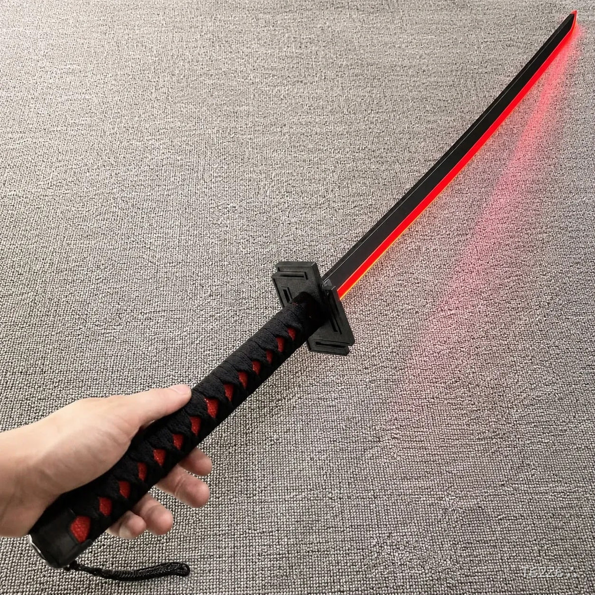 Bleach Bankai LED Wooden Katana – Red Glowing Anime Sword Replica