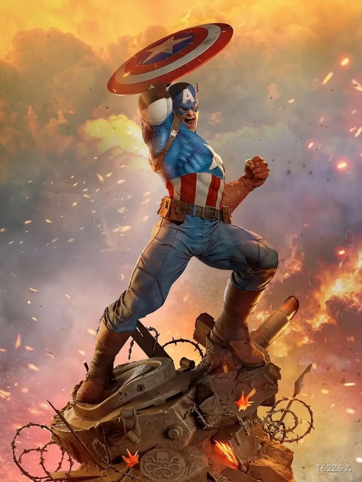 Captain America Resin Statue (1/6 Scale)