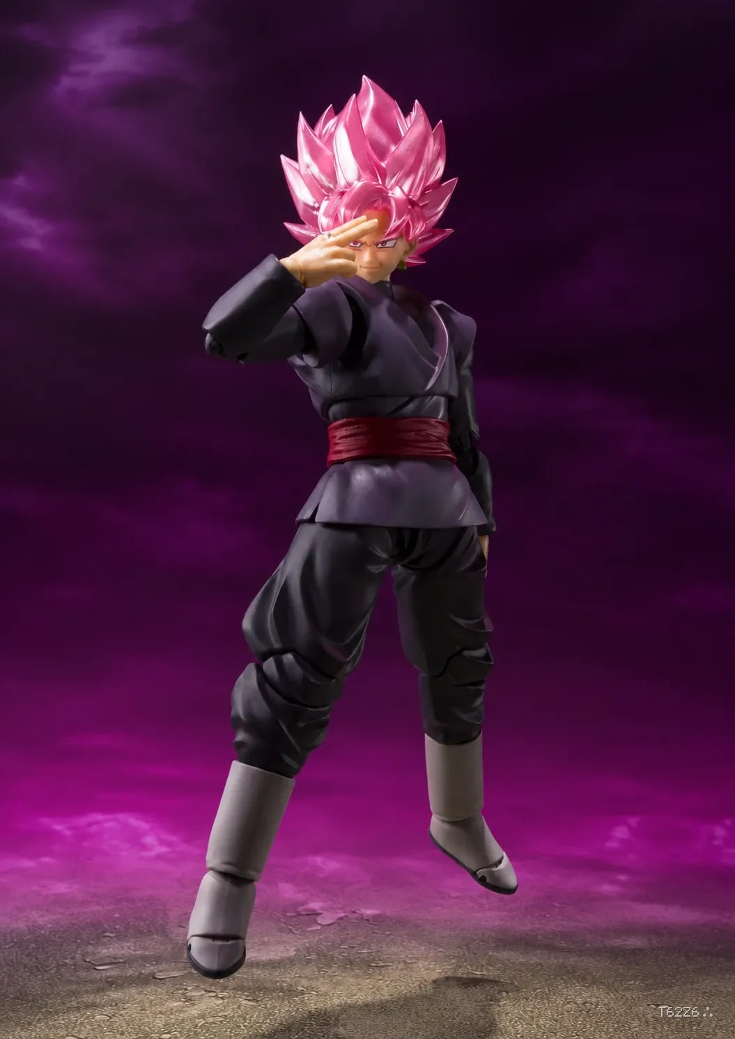 Dragon Ball Super Goku Black Super Saiyan Rosé Action Figure – Articulated Collectible with Interchangeable Faces & Hands