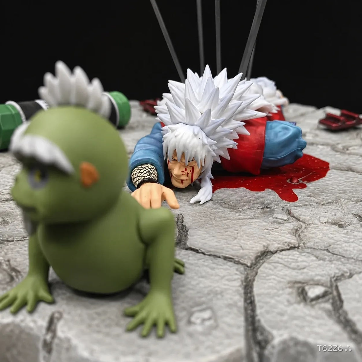 Jiraya’s Last Stand Collectible Diorama – Naruto Shippuden Death Scene Figure