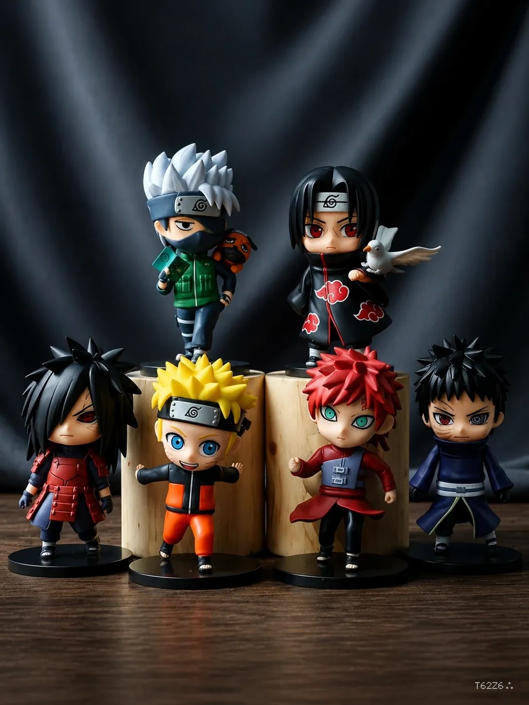 Naruto Chibi Figurine Set – 6 PCS Anime Mini Collectible Figures (10 cm)