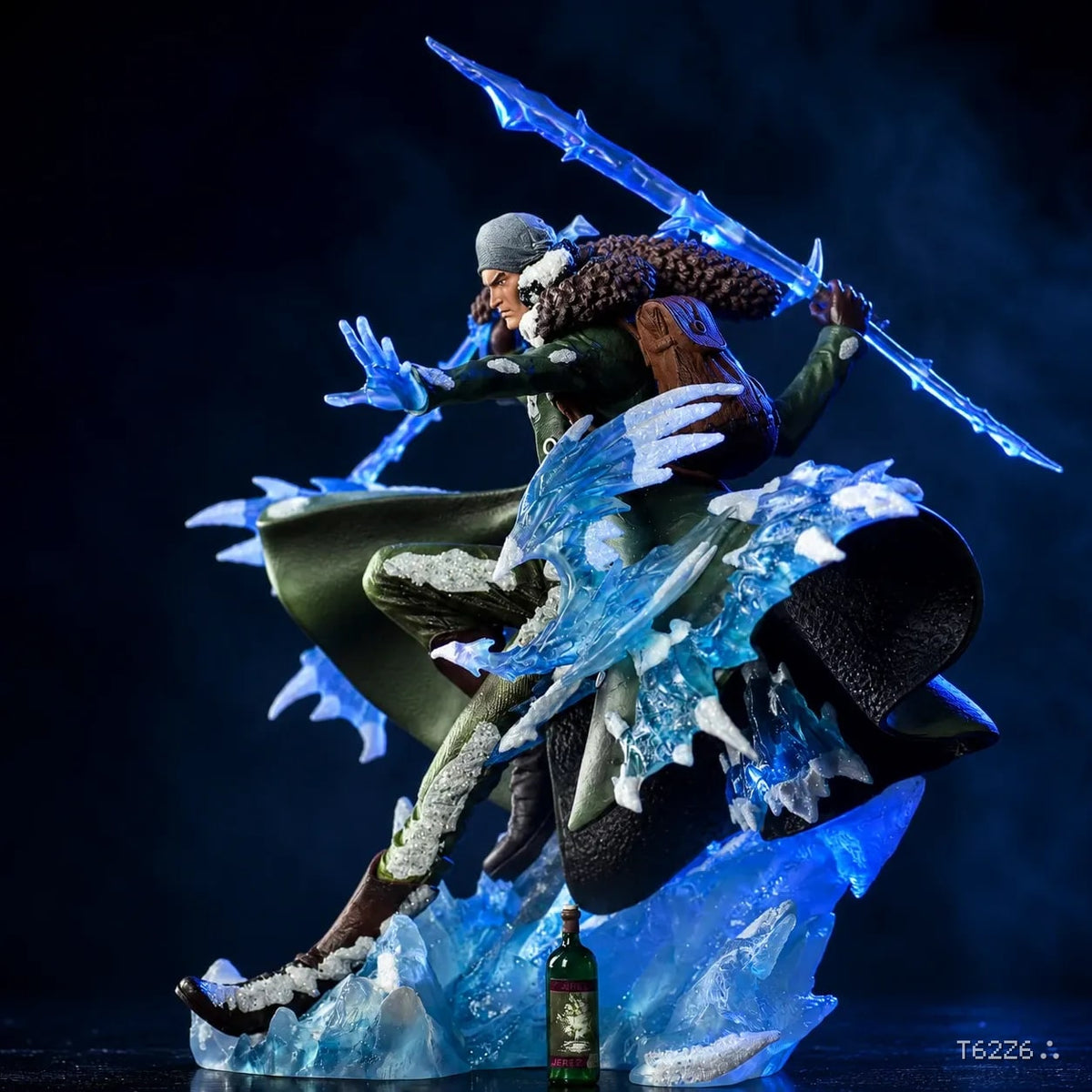 Aokiji Kuzan Dual Head LED Statue – One Piece Ice Effect Premium Anime Figure
