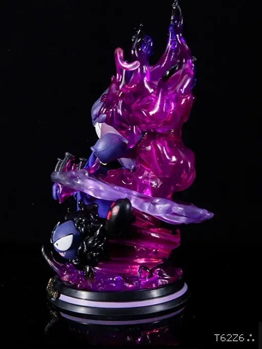 Pokémon Gengar Evolution Statue – Gastly Haunter Gengar Ghost-Type Collectible Figure