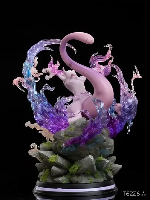 Pokemon Mewtwo & Mew PVC Statue – Psychic Energy Collector Figure