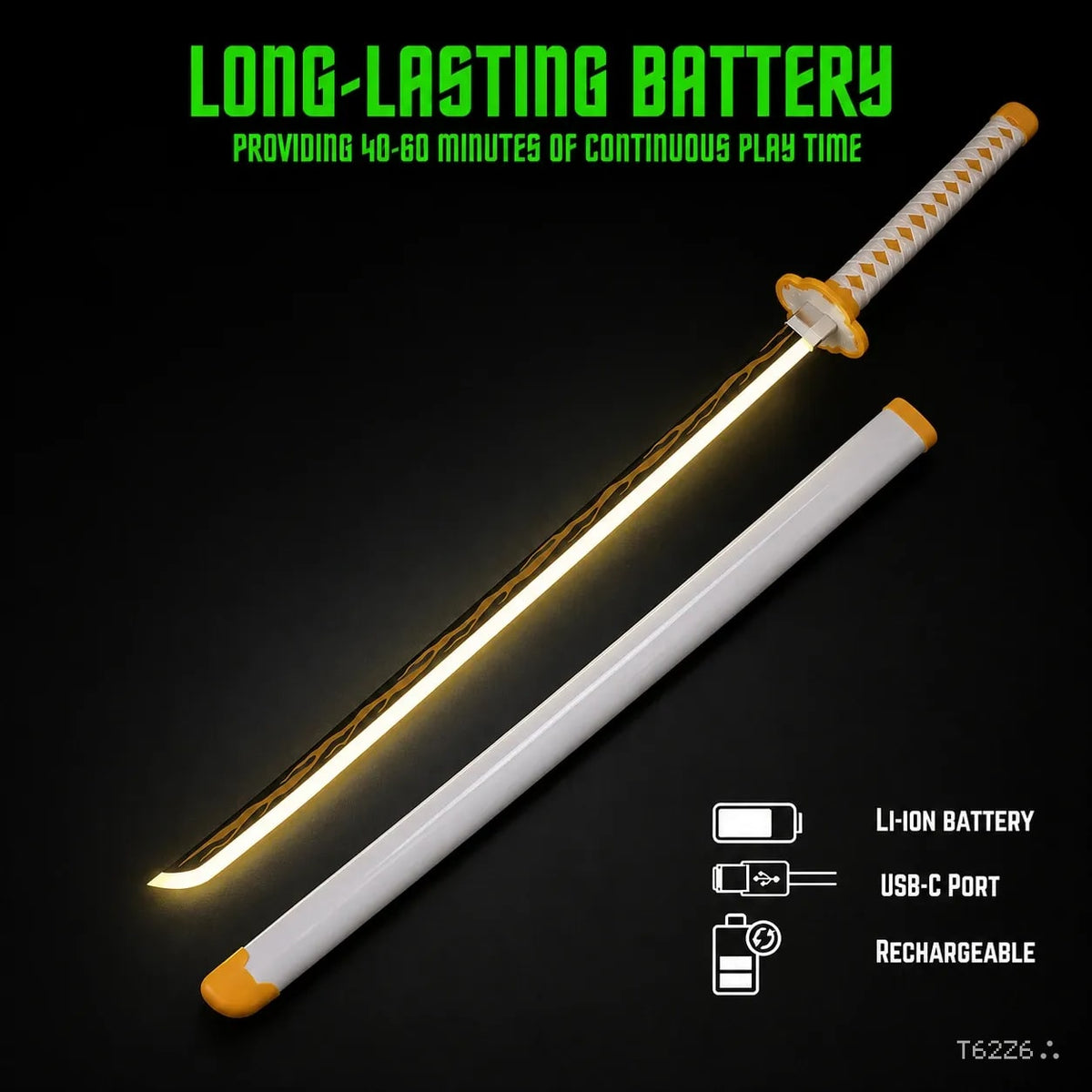 Zenitsu Agatsuma LED Katana Sword