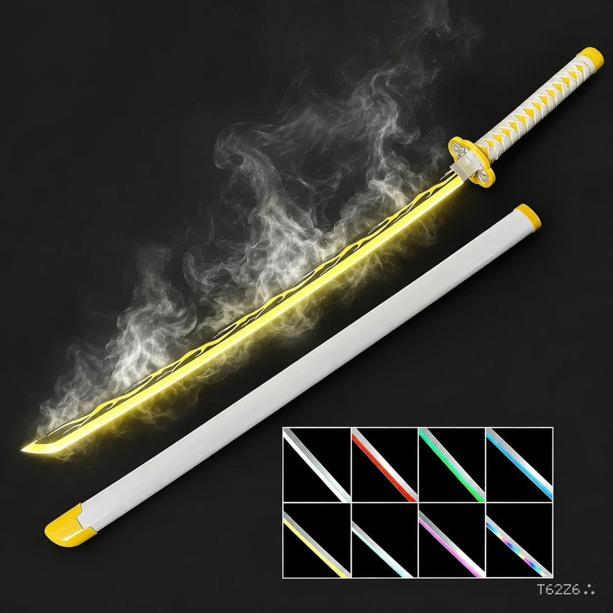 Zenitsu Smoke RGB Katana Demon Slayer